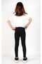 Girl's Long Tights Lycra Cotton Black - 3