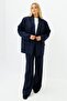 Premium Double-Breasted Navy Blue Blazer Jacket - 2