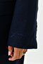 Premium Double-Breasted Navy Blue Blazer Jacket - 6