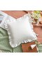 100% Linen Frilly Throw Pillow Cover 1 Piece 43X43 cm - 4