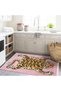 Atlas Collection Pink Themed Tiger Patterned Creative Modern Decorative Carpet 11 - 3