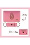 Pink Colorful Custom Your Name Wallet and Keychain Set for Musicians - Gift & Unforgettable