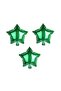 Star Foil Balloon 3 Pieces Green