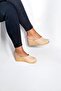Women's Closed Toe Espadrille – Wedge Heel & Linen Slippers Model