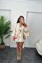 Women's Luxury Quality Bias Natural Color Pocket Cardigan - 2