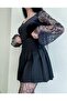 Gothic, Lolita, Black Pleated Skirt - 3