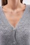 Women's Openwork Braided V-Neck Soft Cardigan Buttoned Knitwear Knitted New Season Trend - 9