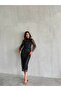 Women's Lined Polka Dot Laced Tulle Stretch Midi Dress - 7