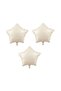 Star Foil Balloon 3 Pieces Cream