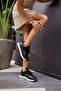 Nuna Women's Black Lace-Up Sneaker - 7