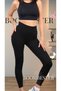 Women's High Waist Recovery Leggings Steel Knitted Interlock Fabric - 5