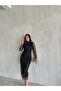 Women's Lined Polka Dot Laced Tulle Stretch Midi Dress - 2