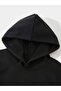 Unisex Ufo Cat Printed Oversized Winter 3 Thread 100% Cotton K Hooded Sweatshirt Hoodie - 2