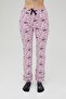 Licensed Printed Pink Women's 100% Cotton Wide Leg Sweatpants-Pyjama-Pants Roz-248/A - 3