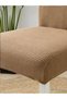 Chair Cover, Chair Cover in Brown Color, Washable, Elastic, 1 Piece Chair Cover - 2