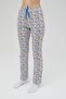 Licensed Printed Women's 100% Cotton Wide Leg Sweatpants-Pajama-Pants Roz-256/A - 2