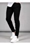 Men's Black Slim Fit Stretch Fabric Stretchy Jeans Men's Denim Trousers - 3