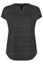 Plus Size V-Neck Short Sleeve Patterned Blouse 303530 - 5