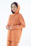 2227_Women's Hijab Hooded Sweatshirt & Pants Tracksuit Set with Finger Slits - Comfortable Sportswear - 4