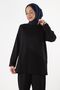 2228_sewing Detailed Oversize Tracksuit Hijab Set - 4