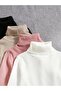Pack of 4 Pink Beige Black White Cotton Turtleneck Raised Slimfit Turtleneck Sweater