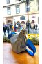 Luna Denim Women's Shoulder Bag Cobalt Blue Strap Daily Bag - 4