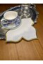6 Pieces Linen Gold Color Lotus Patterned Cocktail Serving Napkin - 3