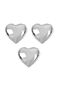 Heart Foil Balloon 3 Pieces Silver