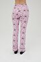Licensed Printed Pink Women's 100% Cotton Wide Leg Sweatpants-Pyjama-Pants Roz-248/A - 7