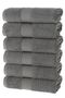 Tomurcuk 100% Cotton Set of 6 Hand Towels |   50X100Cm |   Anthracite - 2