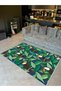 Atlas Collection Green Themed Toucan Bird and Leaves Patterned Modern Decorative Carpet 26 - 2