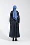 2248_High Collar Wide Fit Blouse and Skirt Set - 6