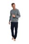 U.S. Polo Assn. Men's Long Sleeve Round Neck Two Thread Tracksuit Pajama Set S25815