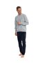 U.S. Polo Assn. Men's Long Sleeve Round Neck Two Thread Tracksuit Pajama Set S25817