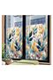 Glass Stained Glass Foil, Self Adhesive, Patterned Frosted Glass Foil 61X100 cm