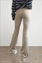 Women's Stone Flared Leg Ribbed High Waist Leggings - 2