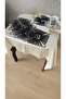 Set of 6 Coffee Side Stylish Presentation Napkins with Tulle Guipure - 3
