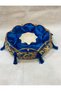 2-Piece Blue Gold Tassel Henna Basket - for Promise Engagement and Henna Wedding - 3