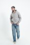 3 Thread Men's Side Pocket Hooded Sweat Puff Soft Fabric - 4