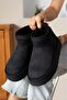 Mini Black Suede Fur-Lined Thick Sole Women's Boots - 2