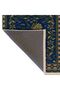 Atlas Collection Navy Blue and Green Theme Ivy and Bird Patterned Modern Decorative Carpet 33 - 5