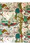 Atlas Collection Multicolored Owl and Flower Figures Patterned Creative Modern Decorative Carpet 34 - 4