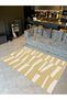 Atlas Collection Beige Themed Geometric Patterned Creative Modern Decorative Carpet 37 - 2
