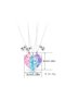 3-Color Magnet Heart Necklace Best Friend Best Friends Necklace for Girls,Birthday Gift - 4