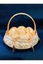 2-Piece Yellow Gold Tassel Henna Basket - for Promise Engagement and Wedding - 2
