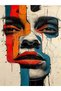 Atlas Collection Abstract Design Retro Portrait Patterned Creative Modern Decorative Rug 28 - 4