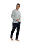 U.S. Polo Assn. Men's Long Sleeve Round Neck Two Thread Tracksuit Pajama Set S25817 - 2