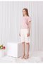 Women's Thank You Next Embroidery Printed Powder Color Short Sleeve T-Shirt - 5