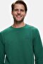 Suerte Green Crew Neck Rubber Standard Fit Men's Sweatshirt - 2