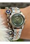 New Model Steel Cord Women's Wristwatch + Nazar Beaded Bracelet Gift